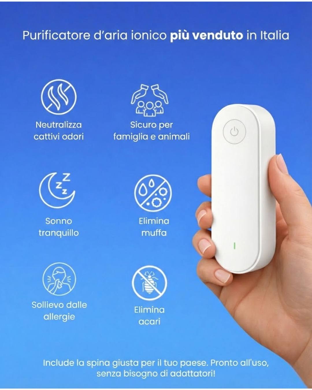 Pure Ion™ Air Purifier — Neutralizes Odors and Impurities