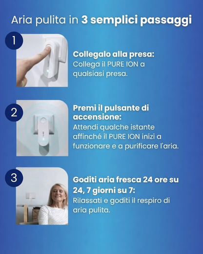 Pure Ion™ Air Purifier — Neutralizes Odors and Impurities