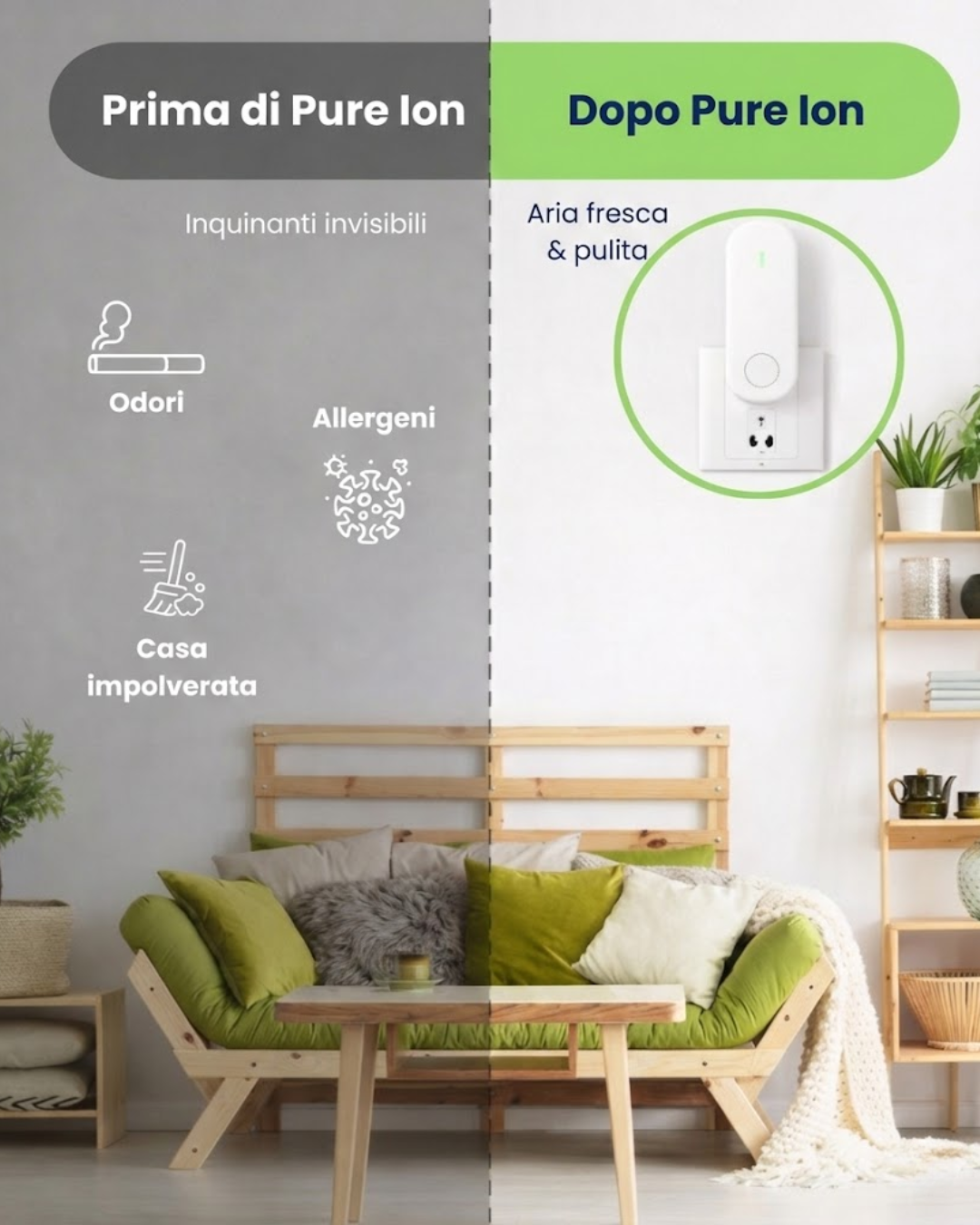 Pure Ion™ Air Purifier — Neutralizes Odors and Impurities